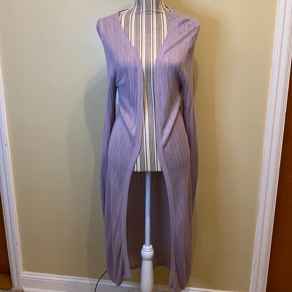 White House Black Market Sweaters - Black House White Market. Lilac cardigan.  Large